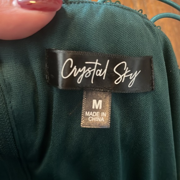 Green formal sequined dress - Picture 9 of 9